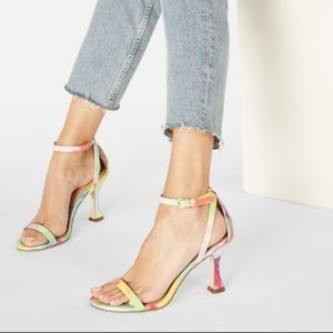 just fab Martini me Flared heel sandals